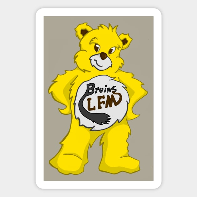 Golden LFMS Bruins Magnet by Reel Fun Studios